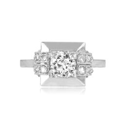 Retro Old European Cut Diamond Ring - Berge Ring 13495 TV