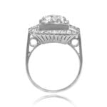 Antique Art Deco 3.07 carat center Diamond Halo Engagement Ring. Glenview Ring. Circa 1930 14273