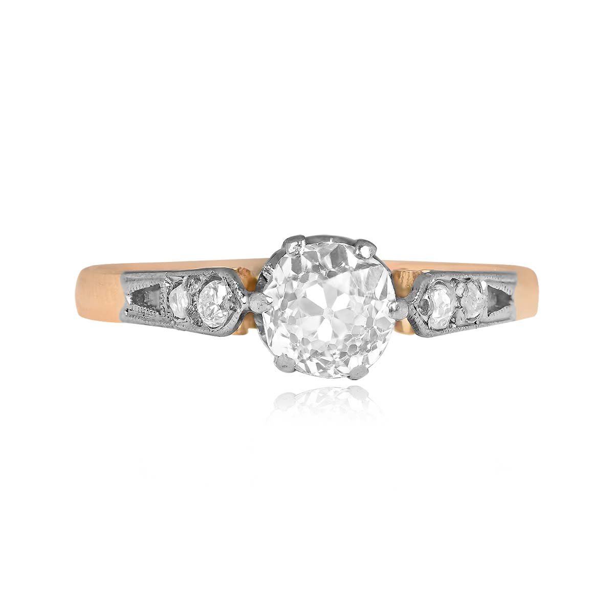 15243 TV 1200P WEB Antique 0.70 Carat Engagement Salla Ring, Circa 1900 15243
