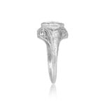 0.75 carat Old European Cut center diamodn Carbella Ring. Circa 1925, Antique, Art Deco Era 15321