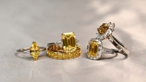 Fancy Yellow Diamond Rings and Wedding Bands