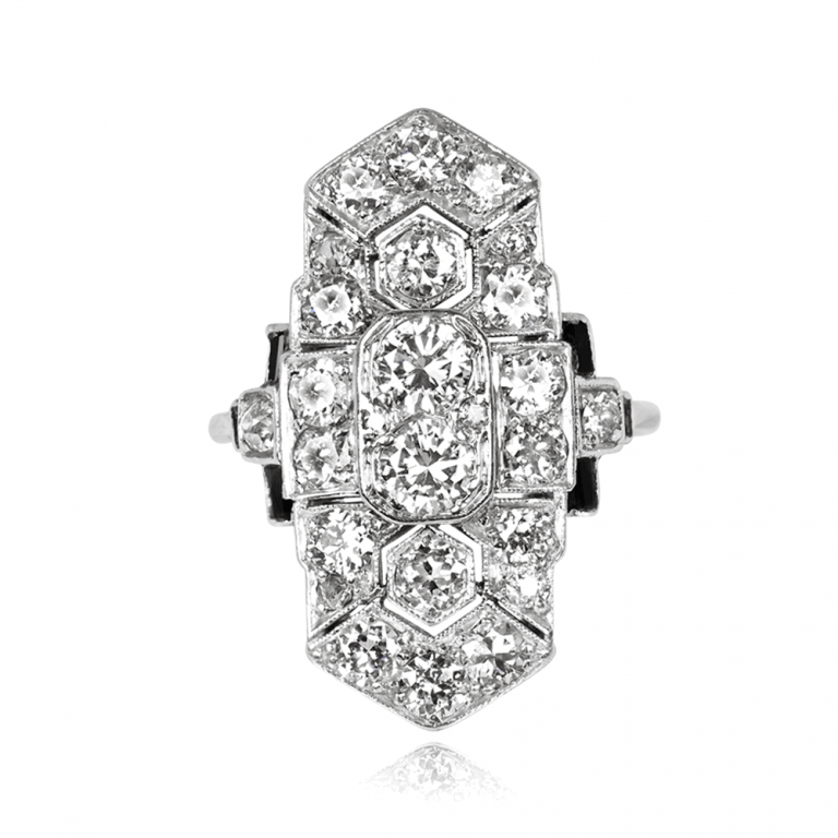 Glassboro Ring. Circa 1925, Antique, Art Deco Era