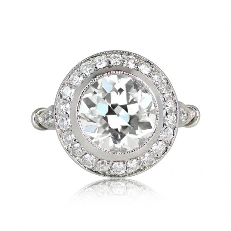 2.38ct Diamond Halo Melrose Ring