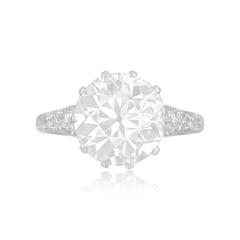 Antique 5.81ct Diamond Haydon Ring. Circa 1920, Art Deco Era