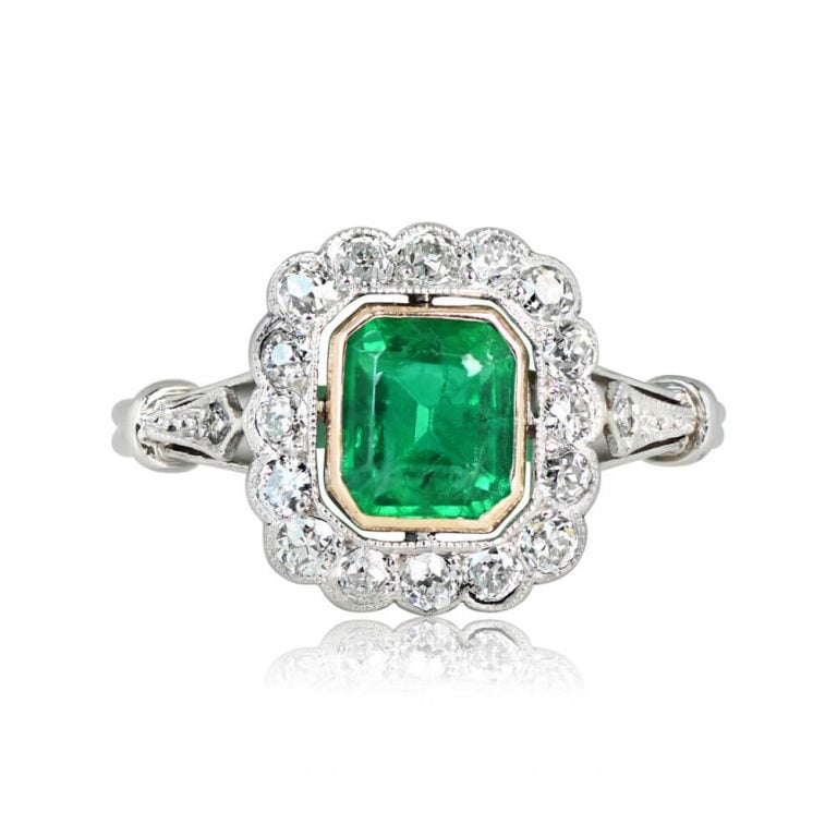 1.15ct Emerald Riverdale Ring