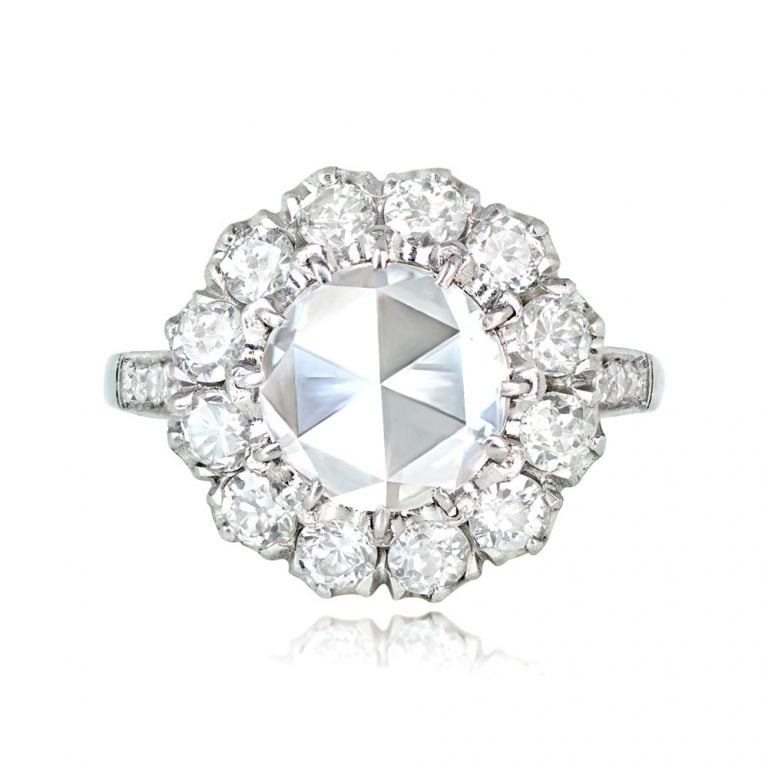 1.22ct Rose Cut Diamond Cluster Almena Ring
