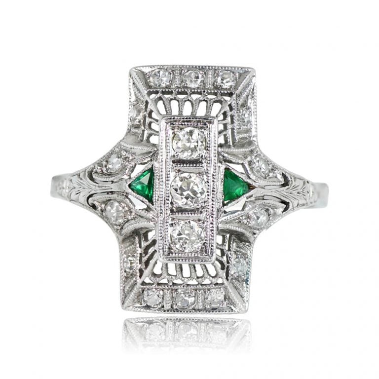 Antique Art Deco Montclair Ring. Circa 1925