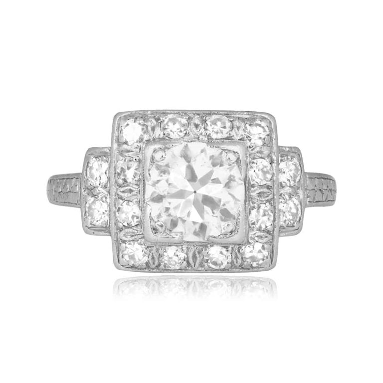 Vintage Art Deco 1.10ct Diamond Copenhagen Ring, Circa 1930