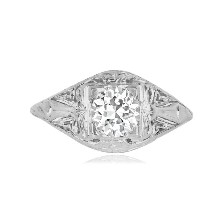 Mid-Century 0.71ct Diamond Engagement Virginia Ring, Circa 1950