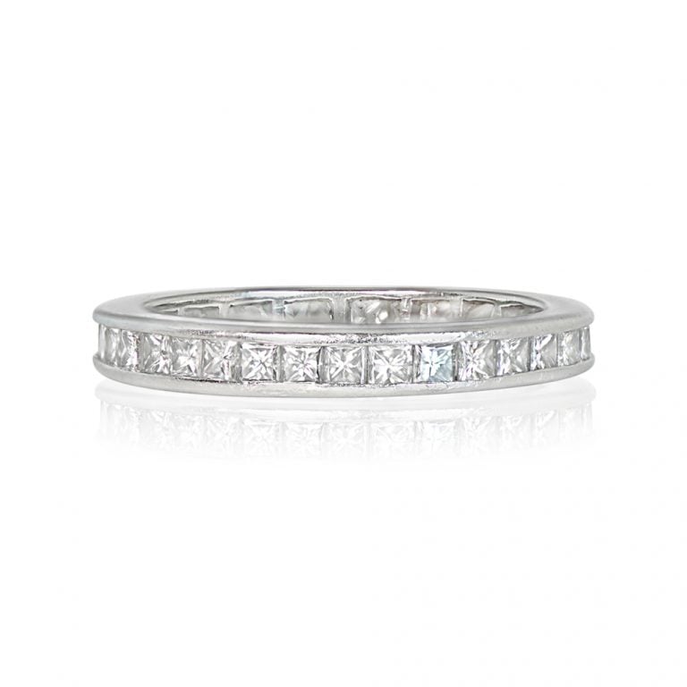 3.00ct Princess Cut Diamond Lausanne Band 2.95mm