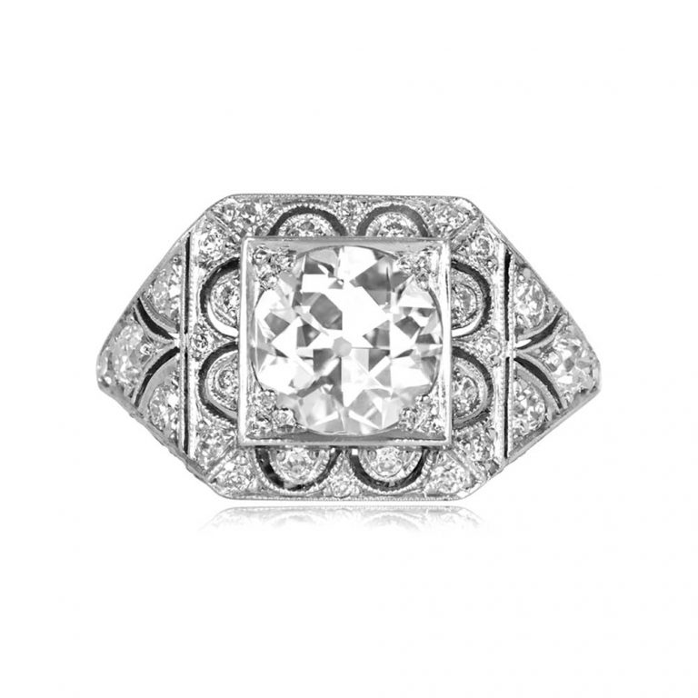 Edwardian Era 1.53ct Diamond Berkeley Ring, Circa 1910
