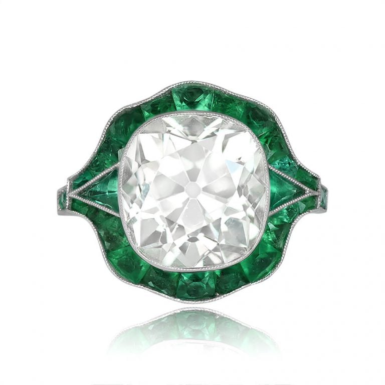 5.49ct Cushion Cut Diamond Halo Tropea Ring