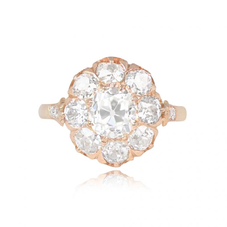 Antique Victorian 1.02ct Yellow Gold Ring. Lafayette Ring. Circa 1880