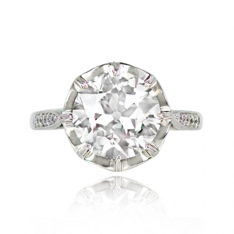 Antique French 3.24ct Stafford Ring. Art Deco Era, Circa 1920