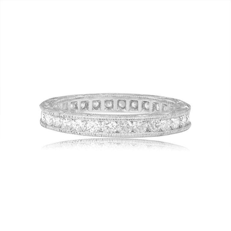 0.60ct Diamond on Platinum Wedding Irondale Band 3.00mm