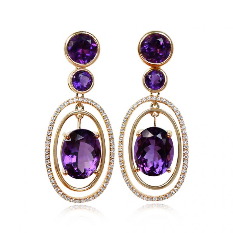 Amethyst Moriches Earrings