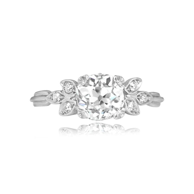 1.16ct Old European Cut Diamond Ring in Platinum. Cairns Ring