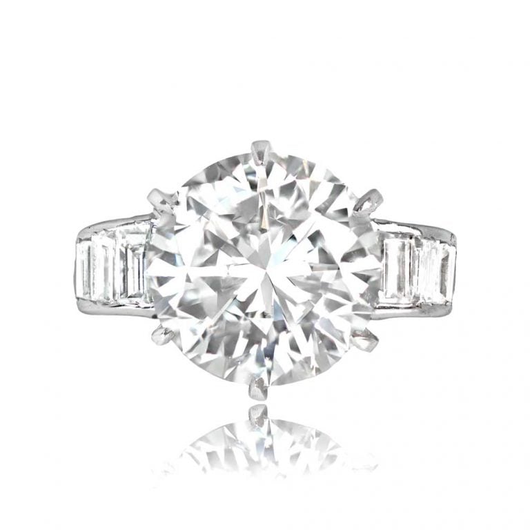 Vintage 5.57ct Diamond Brilliant Cut Ring. Holliswood Ring. Circa 1960