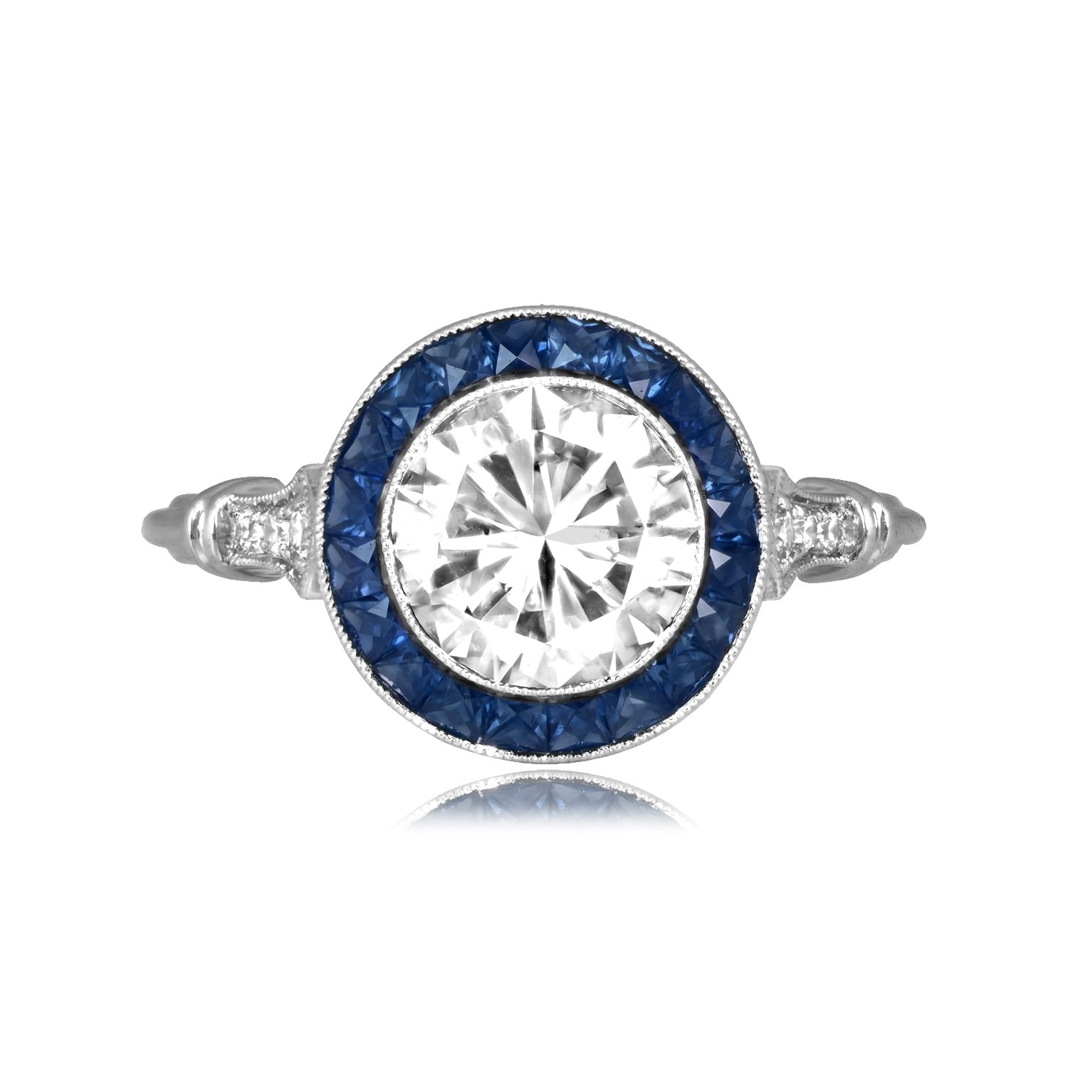 Stacked from 28 images. Method=C (S=1) 1.37ct Old European Cut Diamond Engagement Ring - Laval Ring 16186 TV