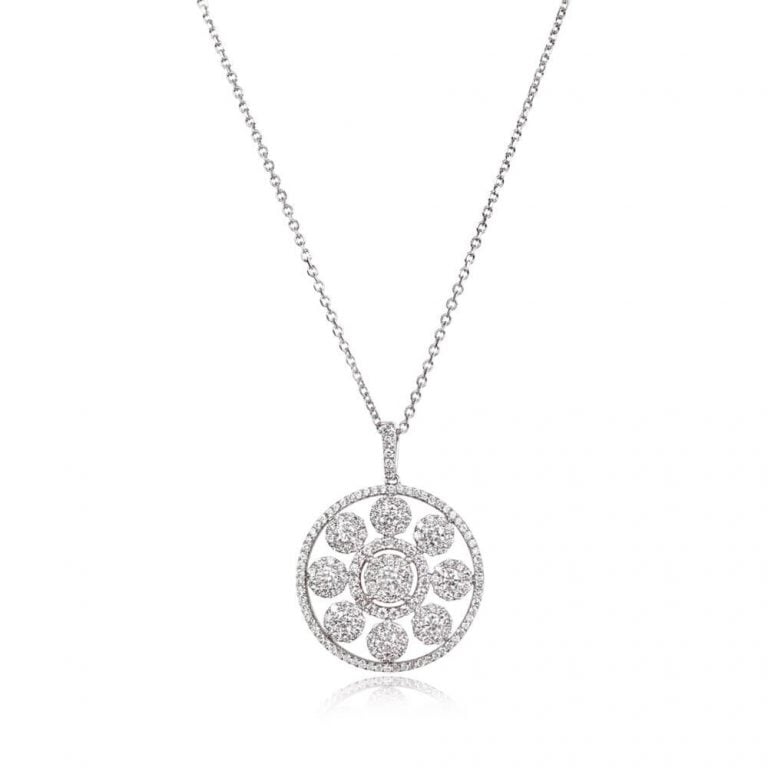 Floral Medallion Diamond Heathcote Pendant