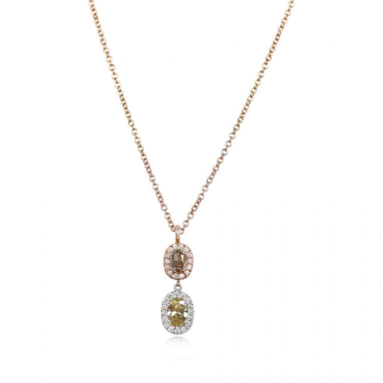 Double Drop Diamond Rushmore Pendant