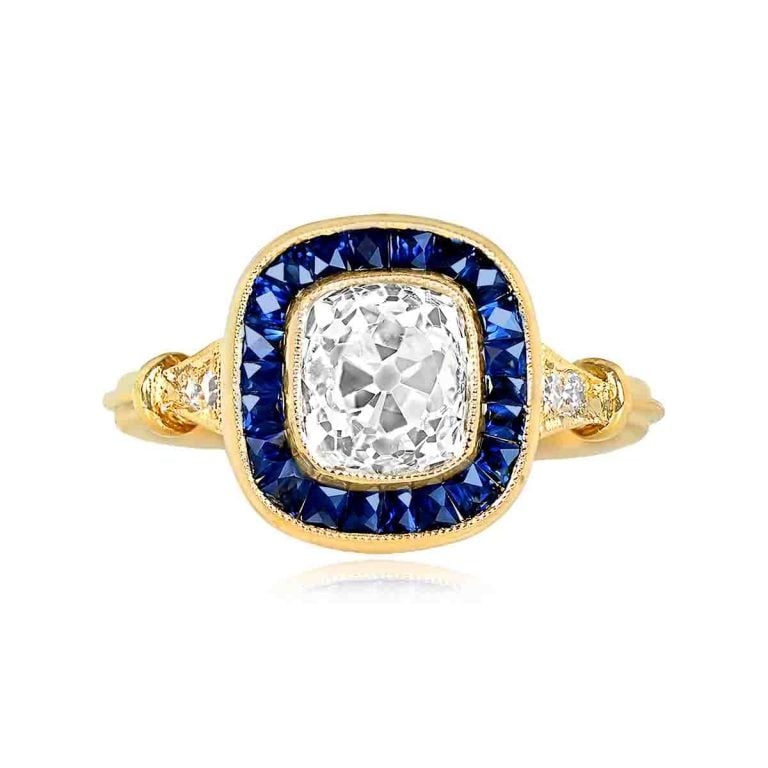 18k Yellow Gold and 1.36ct Diamond Spruce Ring