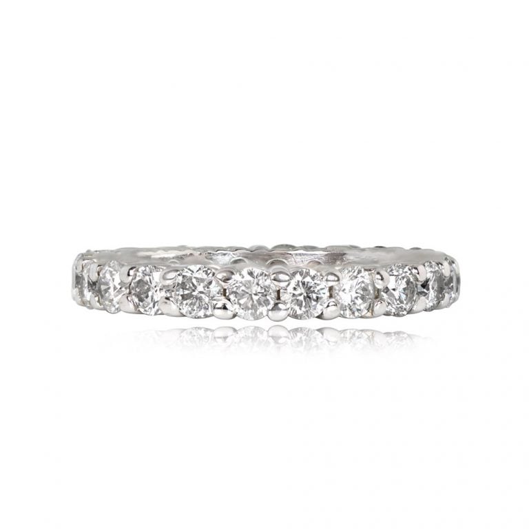 Vintage Diamond Eternity Wedding Band. Hillsdale Band, Circa 1975 3mm