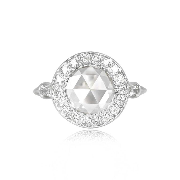 1.54ct Rose Cut Diamond Parma Ring.