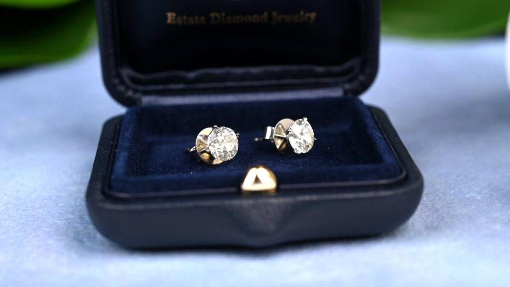 Prong Set Diamond Stud Earrings