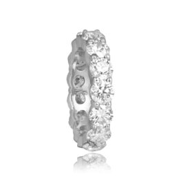 7.11 carat Diamond platinum Eternity Wedding Band 9678 TSV