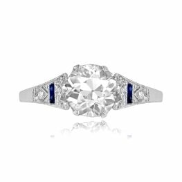 1.60ct Diamond and Sapphire Accent Platinum Arlington Ring 14250