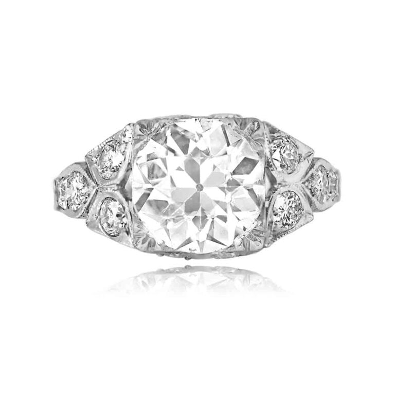 2.67ct GIA Old European Cut Diamond Moreland Ring