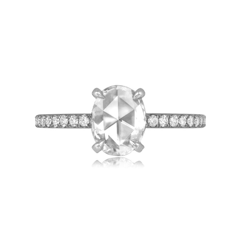 1.05ct Rose-Cut Diamond Platinum Bellingham Ring