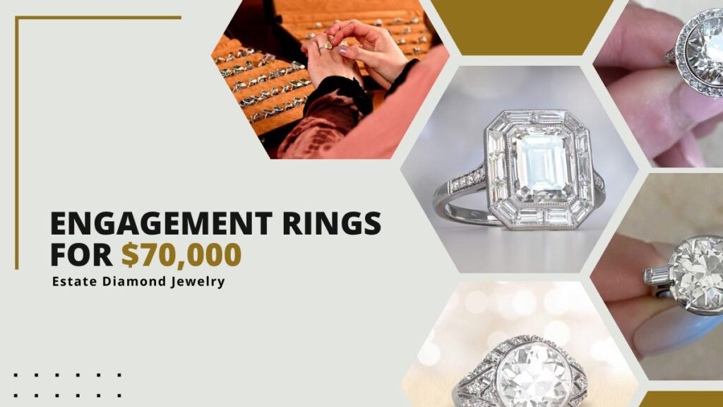 engagement rings for 70000 from showroom with customer