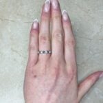 Alternating Sapphire And Diamond Half Eternity Band 14340 Donegal F-1