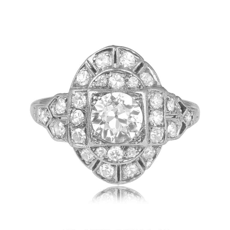 Vintage 0.90ct Foundry Art Deco Ring. Circa 1930