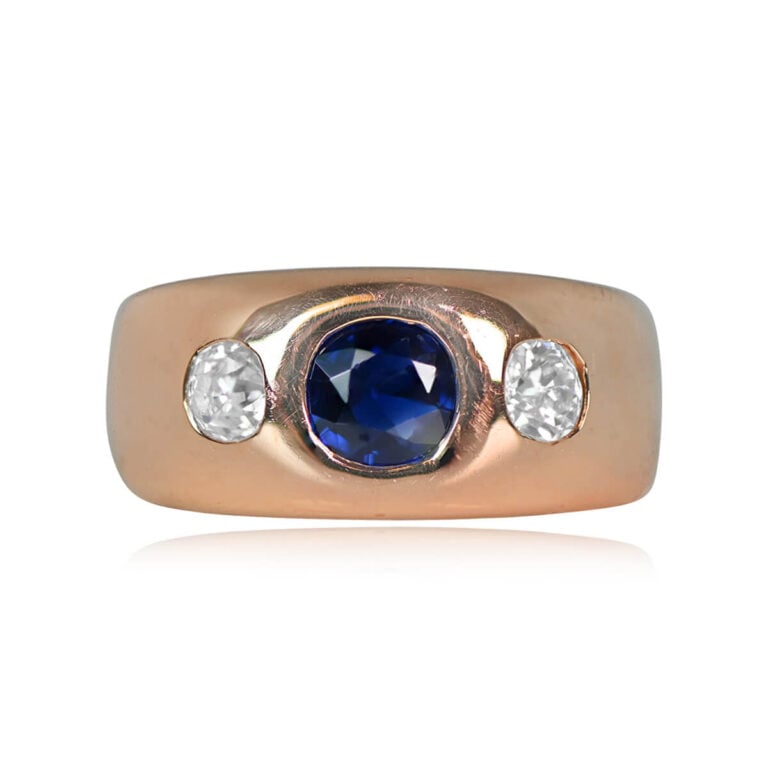 French 0.57ct Vintage Sapphire Arezza Ring, Circa 1965