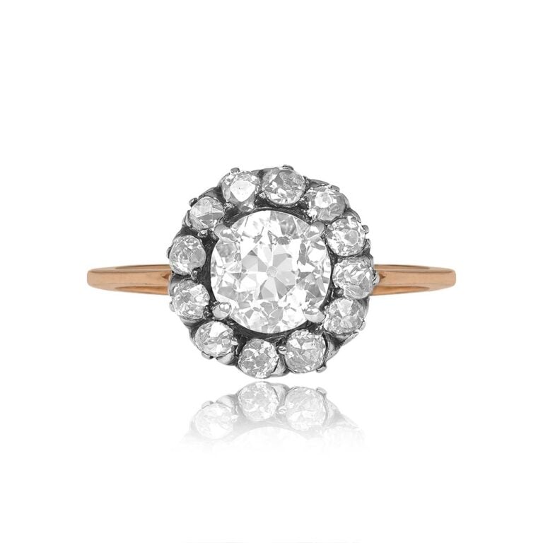 Victorian Era 1.42ct Diamond Parkside Ring, Circa 1880