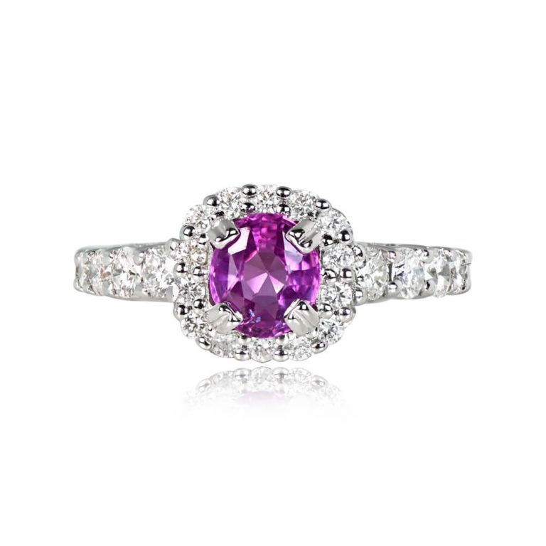 1.11ct Pink Sapphire Winthrop Ring