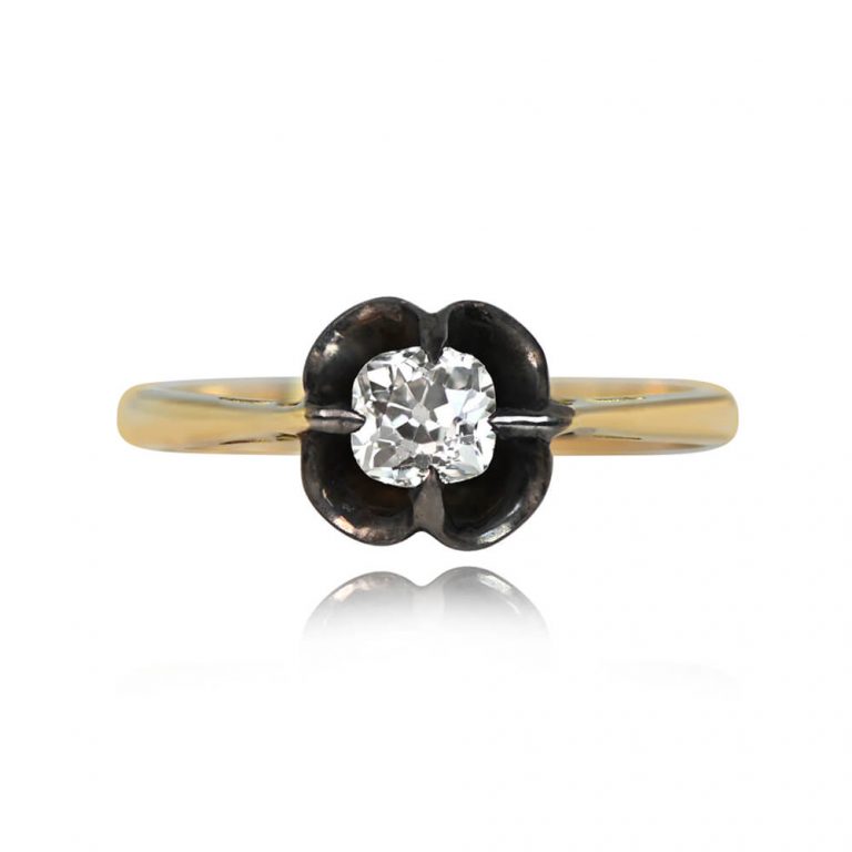 Victorian Era 0.42ct Diamond Clement Ring, Circa 1860