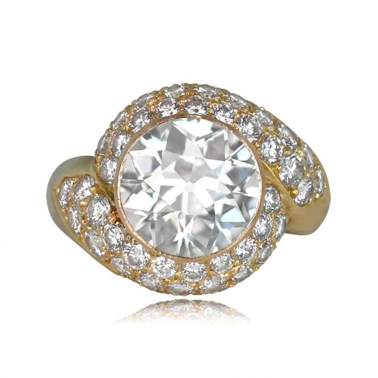 Vintage French GIA 3.00ct Diamond Ring Circa 1970 Gifford Ring
