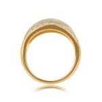 Signed Cartier Vintage Diamond Band Cartier Ring 14504 Side View