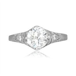 1.31ct Old European Cut Diamond Seville Ring Top View 16263