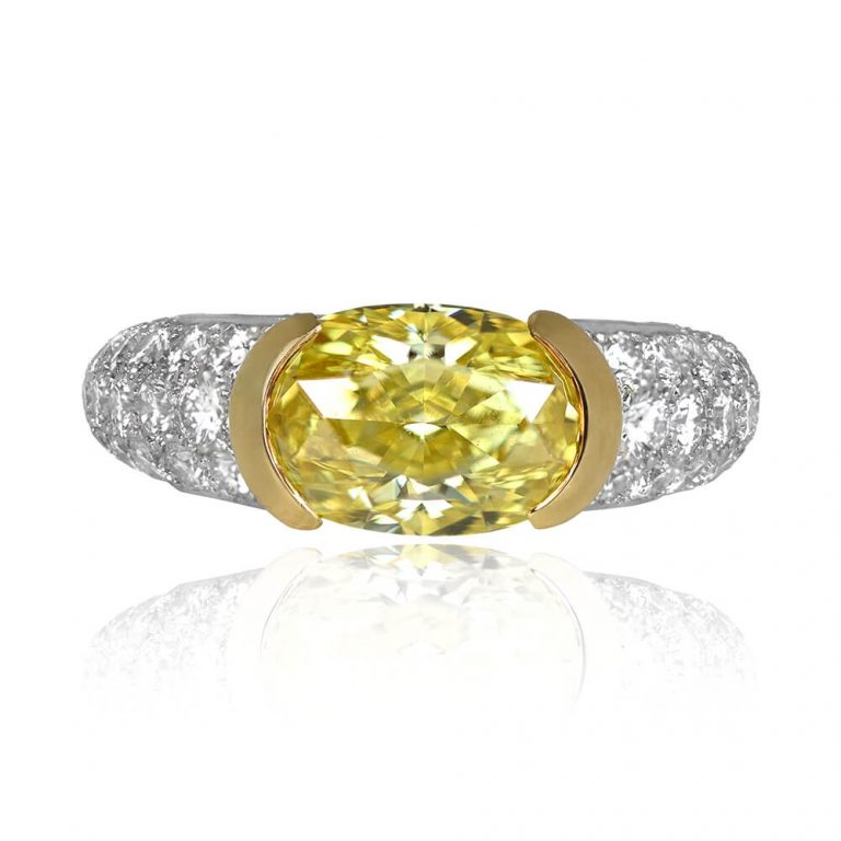 Tiffany 3.14ct Fancy Yellow Diamond Ring