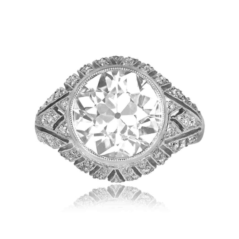 4.59ct Old European Cut Diamond Athens Ring