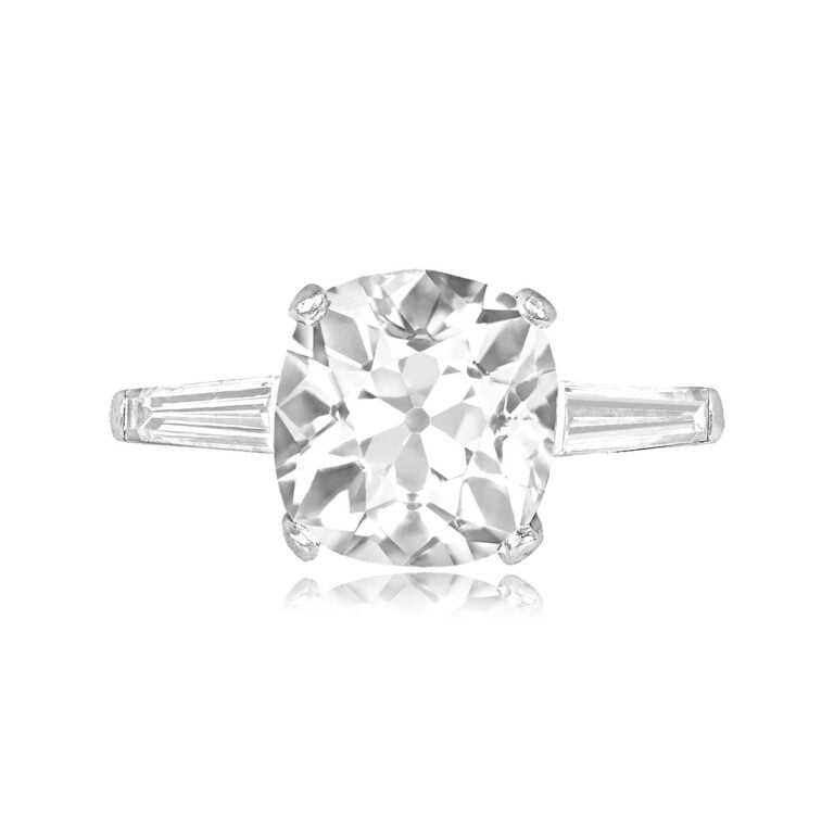 Vintage 5.19ct Cushion Cut Waterford Ring, Circa 1950