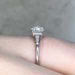 Platinum Old European Cut Diamond Ring 14690 F4