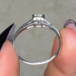 Prong Set Center Old European Cut Diamond Ring 14690 F6