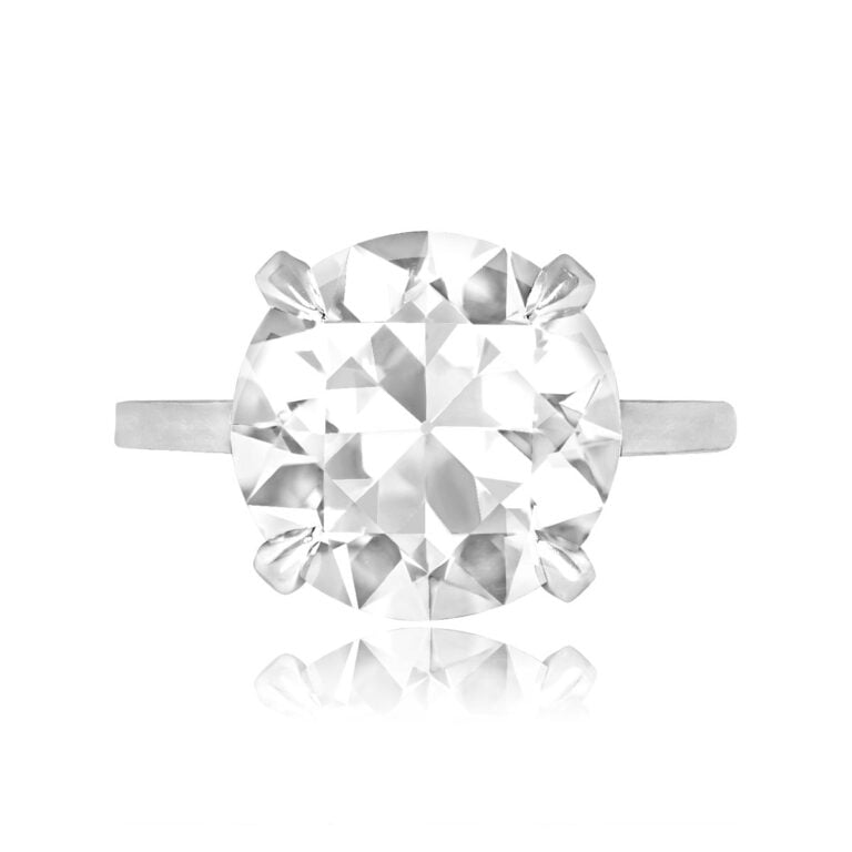 5.04ct Old European Cut Diamond Garland Ring