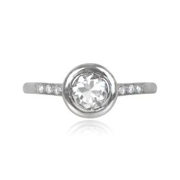 Estate Diamond Vintage French Engagement Ring Circa 1950 14712-TV-1200PX